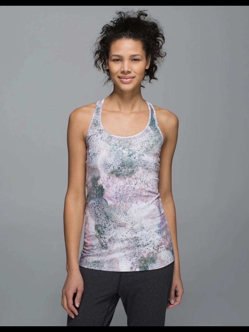 Lululemon Women Sugar Crush Multi Print Cool Racerback CRB Tank Workout  Size 6